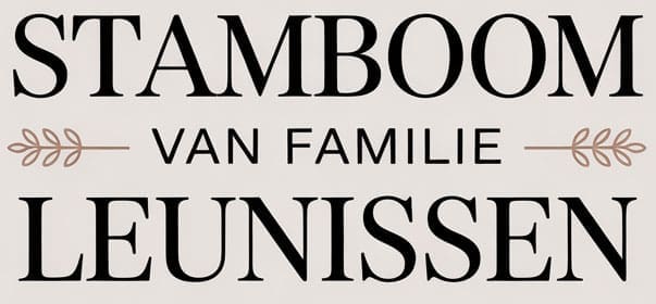 Stamboom van familie Leunissen